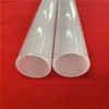 Round Bottom Heating Milky Opaque Silica Quartz Glass Pipe 