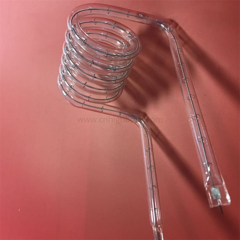 Fused Silica Quartz Glass Spiral Tube for Heating 