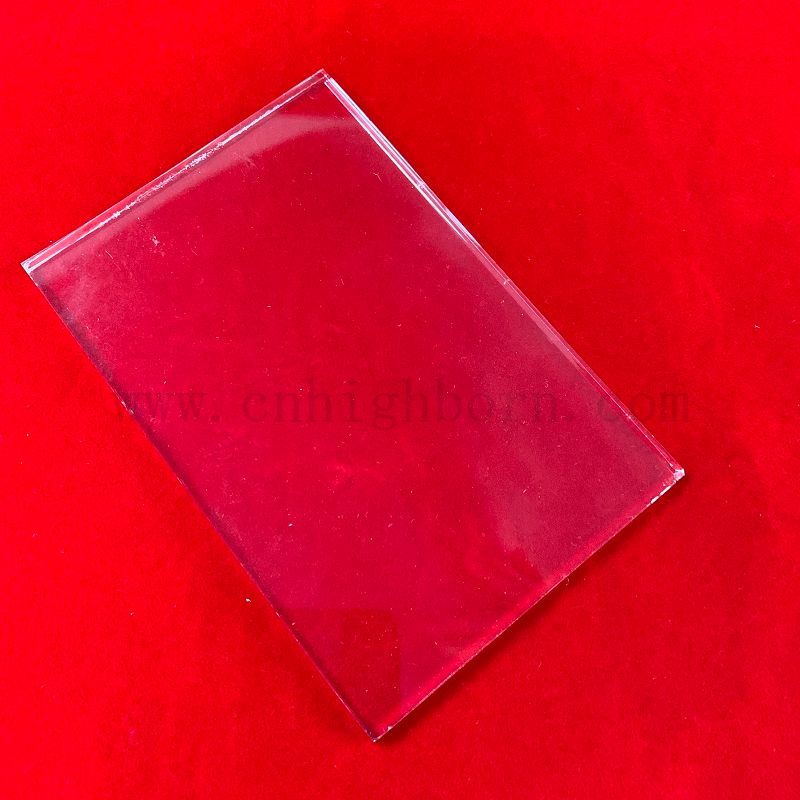 Optical Transparent Rectangular Glass Window Thin Glass Plate