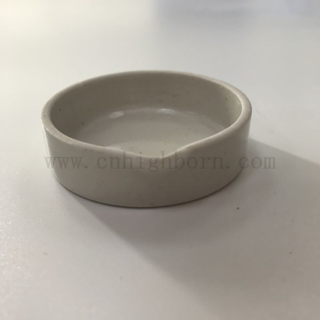 52x14mm Flat Bottom Porcelain Evaporating Pan Laboratory Cylindrical Ceramic Evaporation Dish