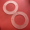 Customized Frosty Quartz Glass Flange with Hole for Heating 