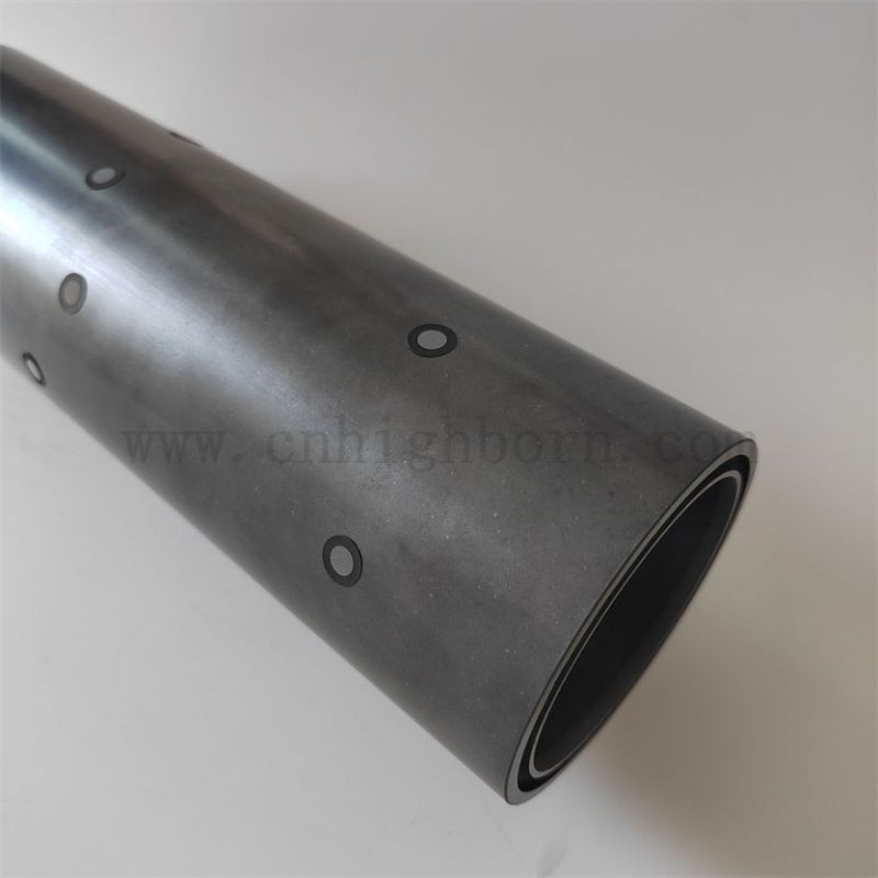 Customized High Temperature Resistant Silicon Carbide SiC Ceramic Tube Dust Accessories for Industrial Furnace