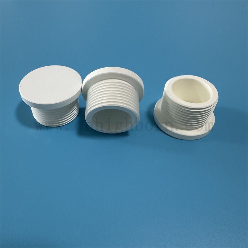 Insulator Boron Nitride Irregular Screw Part High Thermal Conductivity BN Ceramic Bush
