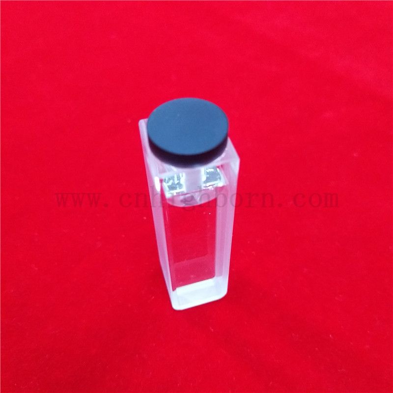 Laboratory High Precision UV 10mm Path Length quartz glass cuvette