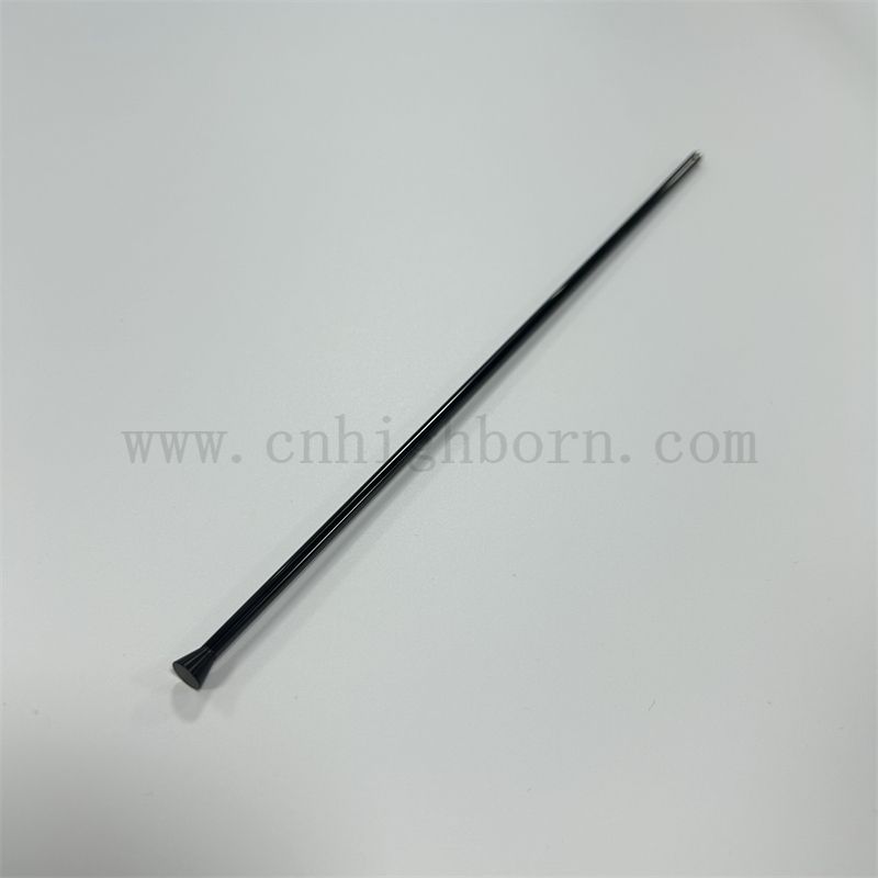 Custom Black Zirconium Oxide Ceramic Bar /rod High Hardness OEM Corrosion Resistant
