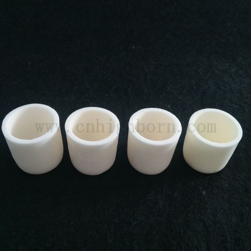 Refractory Corundum Al2o3 Ceramic Cylindrical Crucible 99% Alumina Melting Pot