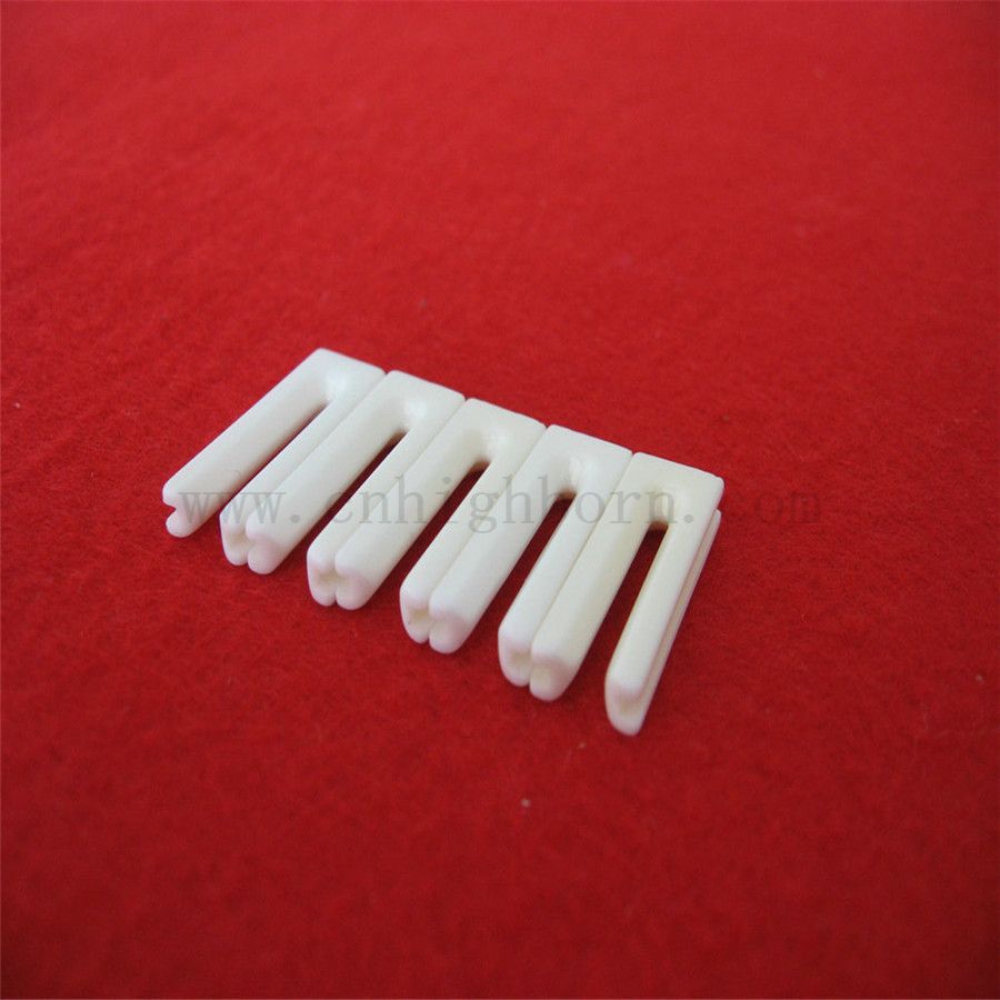 Custom 99% AL2O3 Alumina Ceramic Slit Guide for Textile Machinery