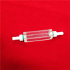 Lab Research Clear Quartz Glass Cuvette Precision flow cell for environment with connecting pipe