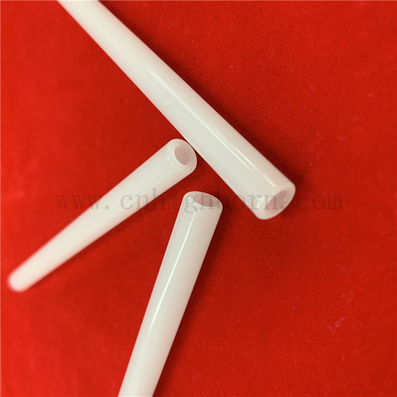 Two Ends Open Heat Resistance Opaque Quartz Fused Silica Glass Tube