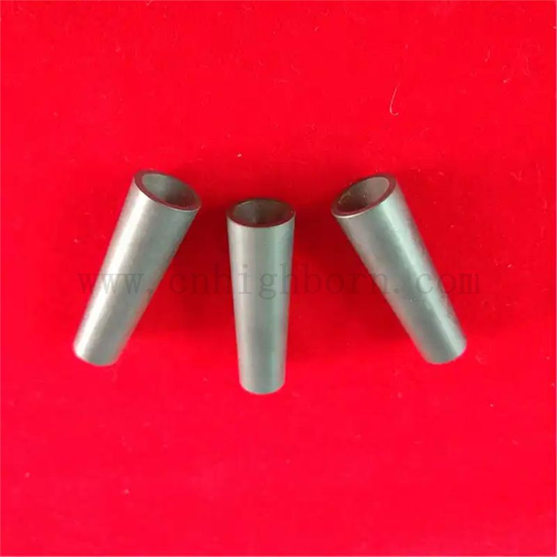 Heat Shock Resistant Silicon Carbide Pipes SSiC Ceramic Nozzle Tubes