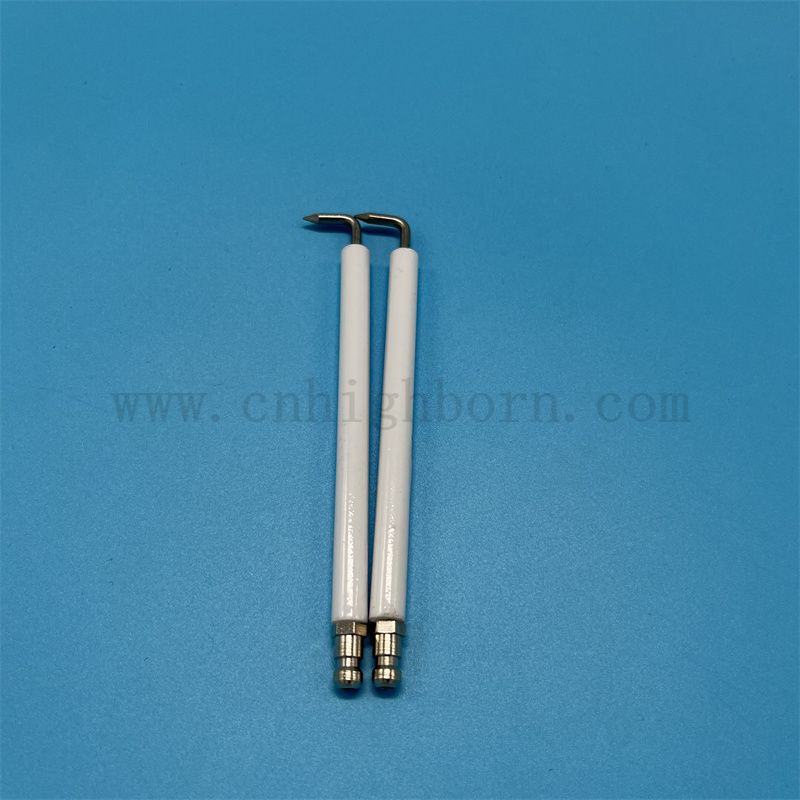 95 Alumina Electrode Ignition Glazed Insulator Al2O3 Ceramic Spark Plug Igniter