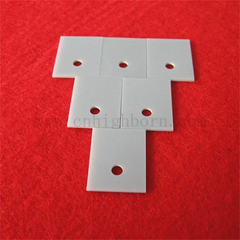 TO220 Aluminum Nitride Ceramic Heat Sink AlN Insulating Pad 17*22*1mm