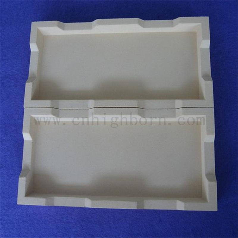 Calcium Stabilized Zirconia Crucible Customized Insulation ZrO2 Ceramic Saggar
