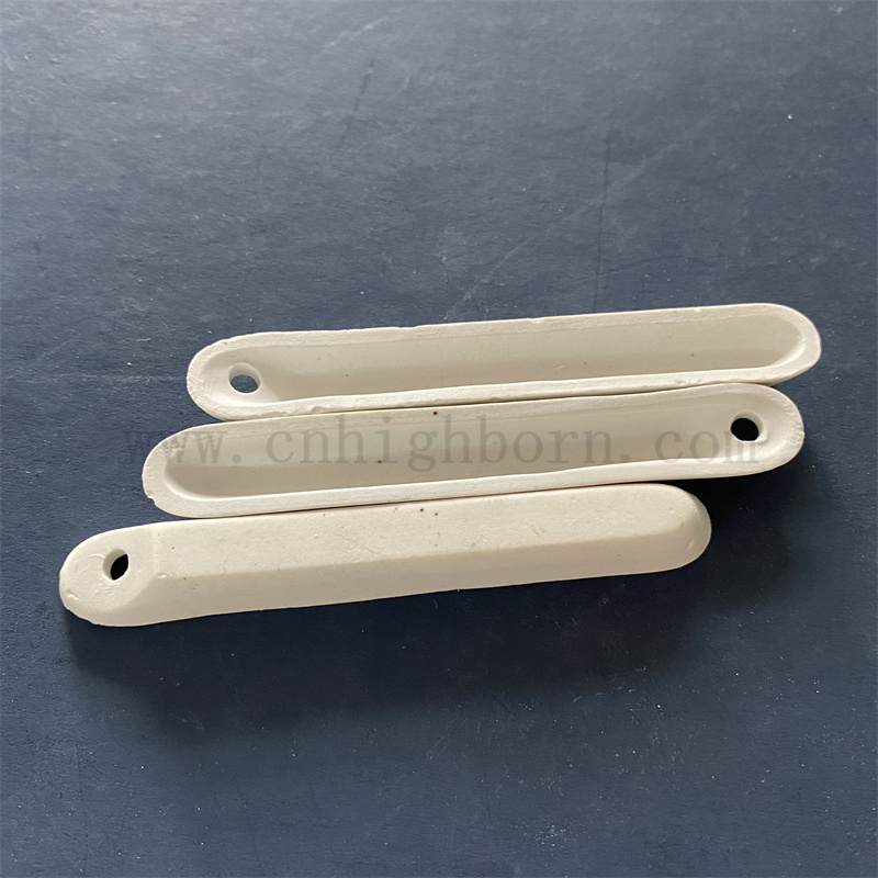 High Temperature Resistance Laboratory Alumina Crucible 77 88 mm Porcelain Burning Boat