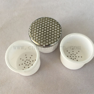 High Temperature Resistant Al2O3 Ceramic Thermal Analysis Crucible Alumina Pot with Metal Lid