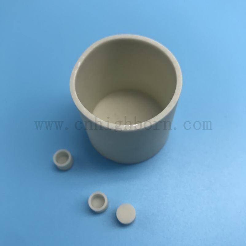 High Thermal Conductivity Aluminum Nitride Ceramic Crucible AlN Ceramic Melting Pot