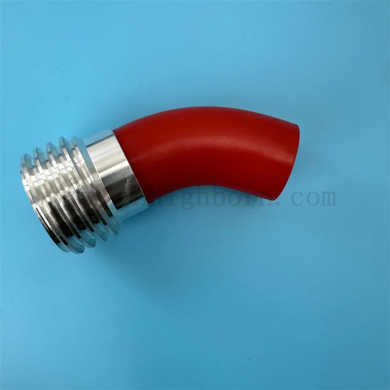 High Hardness Temperature B4C 45-degree Bent Boron Carbide Ceramic Sandblasting Venturi Nozzle