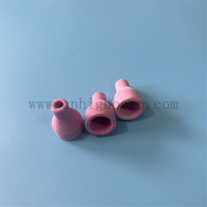 Ceramic Protective Sleeve Alumina Ceramic Sandblasting Nozzle for Argon Arc Welding Gun 