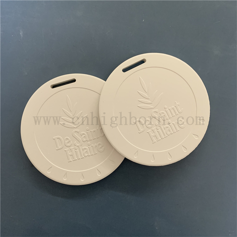 Double Side Logo Hanging Scented Ceramic Essential Oil Diffuser Stone Fragrance Aroma Plate