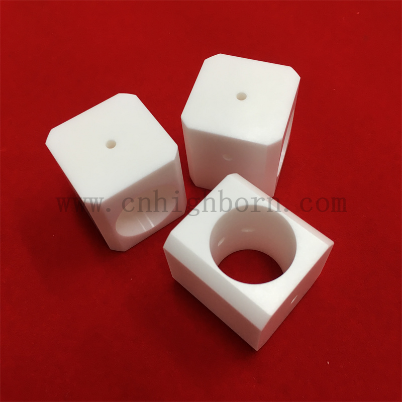 Pure White ZrO2 Ceramic Parts High Precision Accessory Zirconia Ceramic Components 