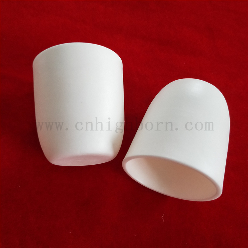 95 Alumina Crucible Customized Molten Metal Al2O3 Ceramic Copple
