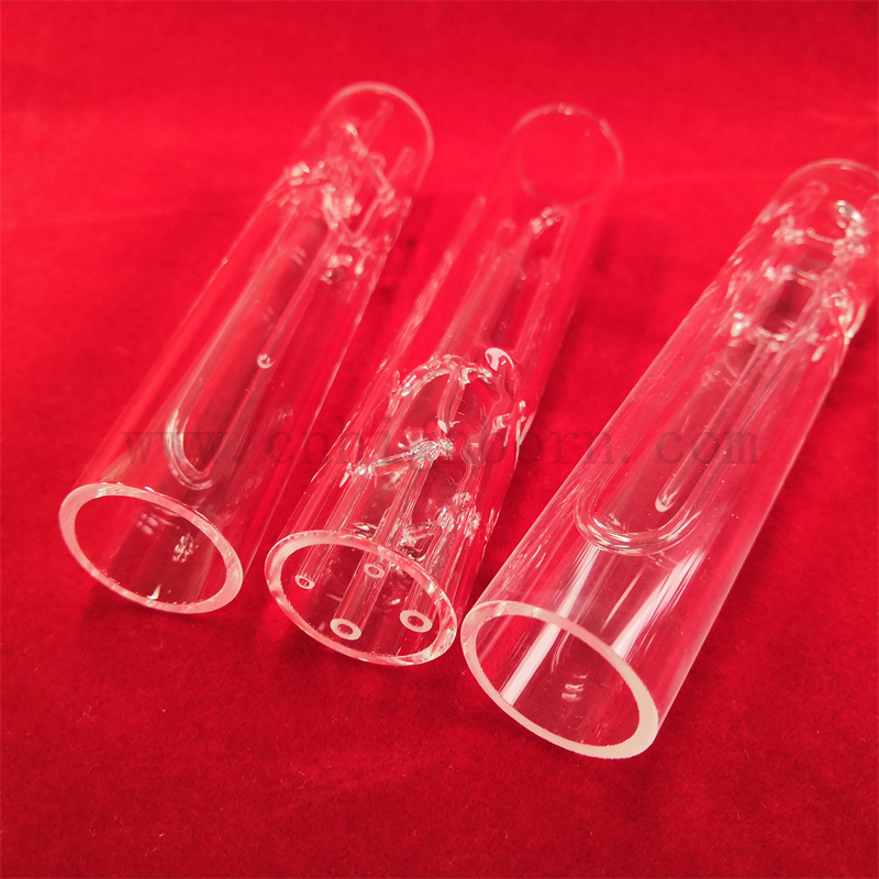 Customized Heat Resistant Clear Quartz Glass Tube Polished Transparent Silica Glass Sleeve Pipe