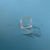 Heat Resistance Customized Transparent Square Quartz Glass Tube 