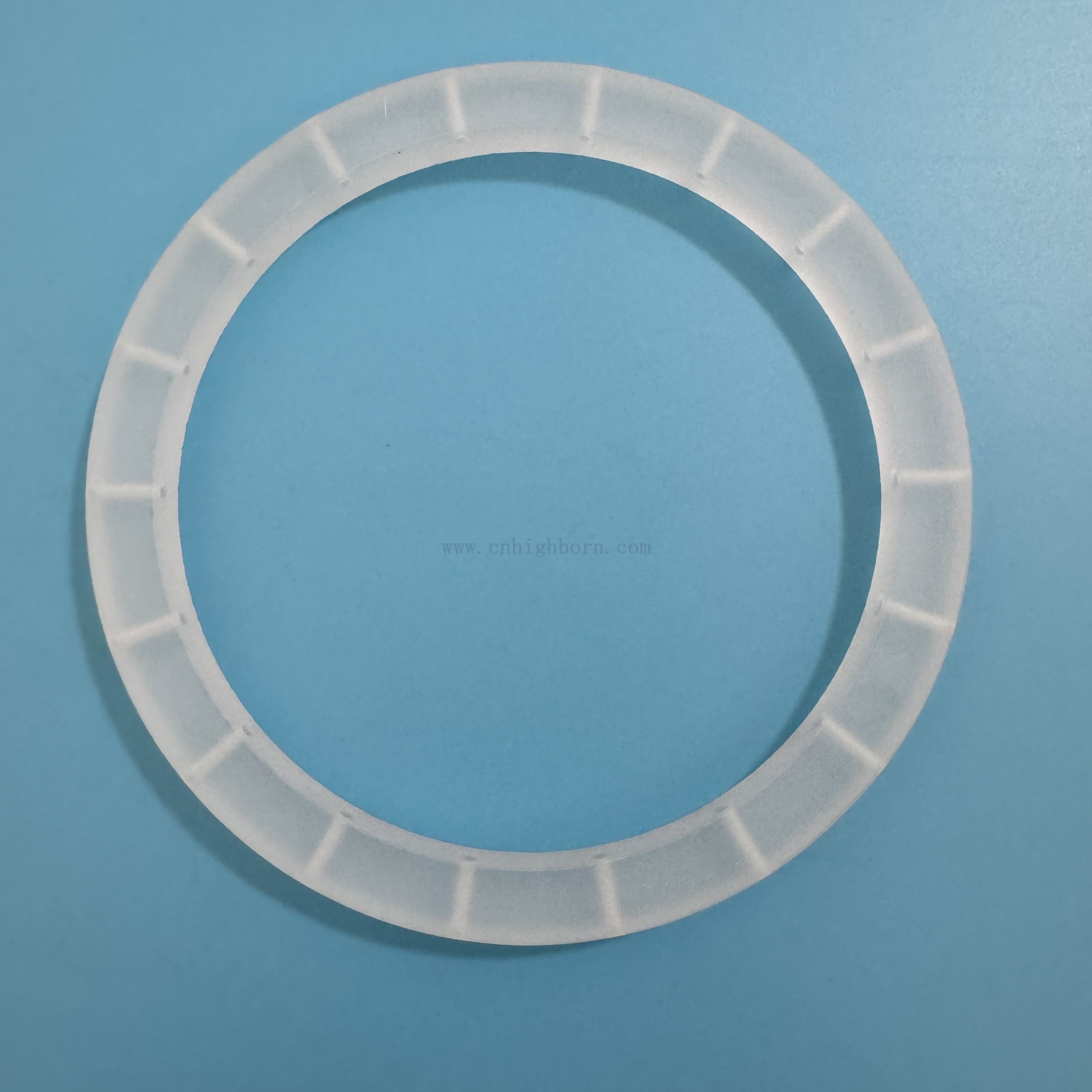 Heat Resistance Frosted Quartz Glass Flange with Hole for Industrial Applications