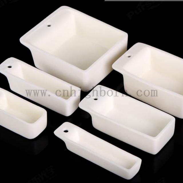 1.5-175ml Rectangular Corundum Al2O3 Ceramic Boat Alumina Crucible Pot for Laboratory Scientific Research
