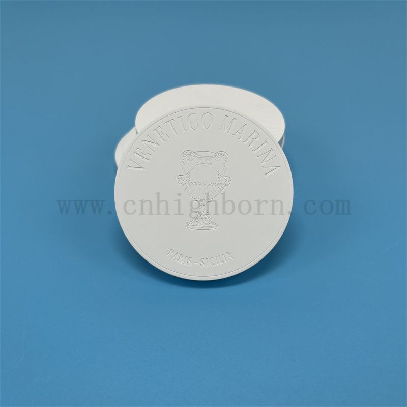 Customized Single Side Logo Hanging Gypsum Aroma Plate Porous Ceramic Expanding Fragrance Tablet