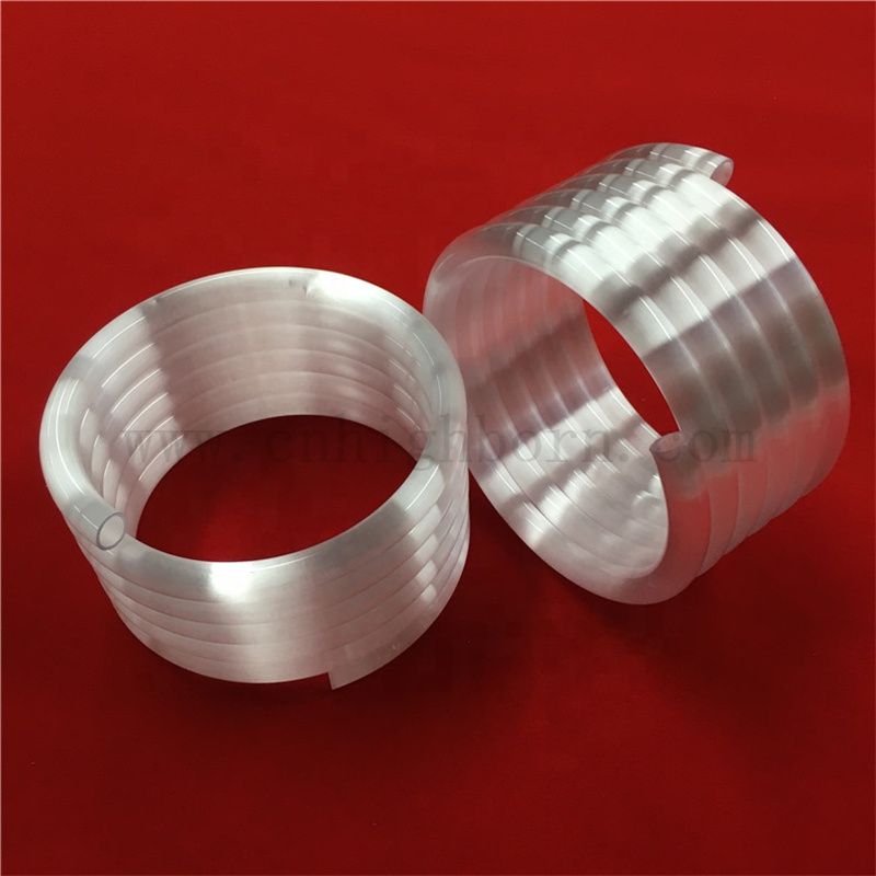 Heat Resistance Opaque Quartz Helix Quartz Tube Fused Silica Glass Spiral Pipe