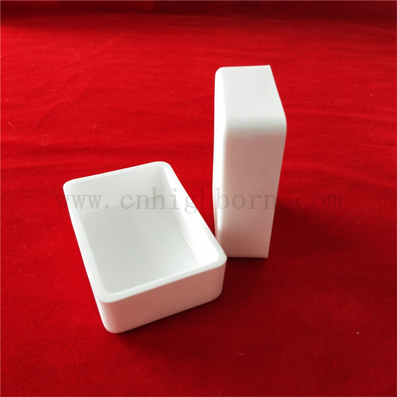 Insulation 95 Alumina Crucible Customized Al2O3 Molten Metal Ceramic Boat