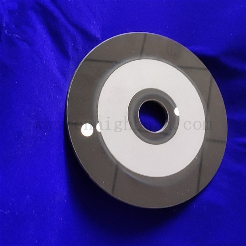 Heat Resistance Black Round Ceramic Far-infrared Glass Heating Wafer 