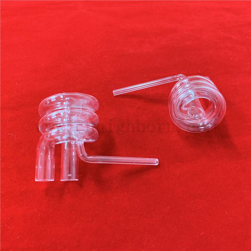 Customized Quartz Helix Quartz Tube Fused Silica Glass Pipe