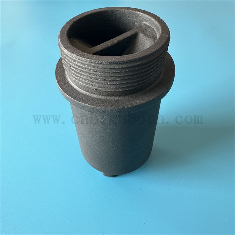 Kiln Use Reactive Sintered Silicon Carbide RSIC Ceramic Burner Nozzles