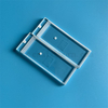 Deep Processing Rectangular Clear Quartz Glass Panel with Laser Boring