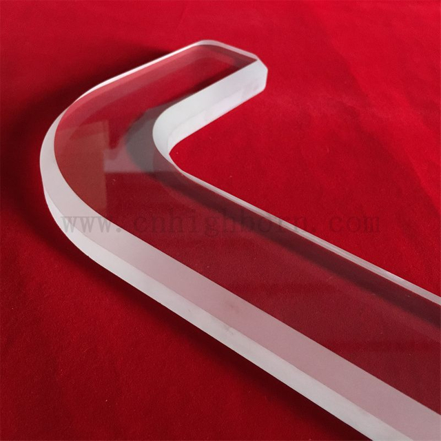 Customized Special Shape Step Surface Transparent Quartz Glass Plate
