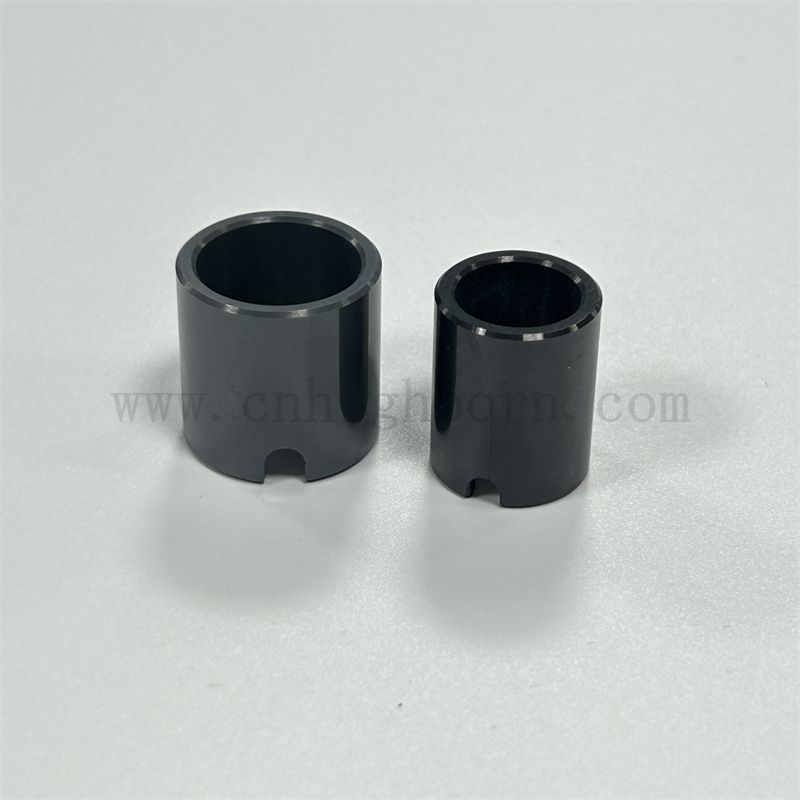 Customized Industrial Black Zirconia Ceramic Tube High Precision Bush Sleeve Pipe Zro2 Ceramic Parts for Structure Application