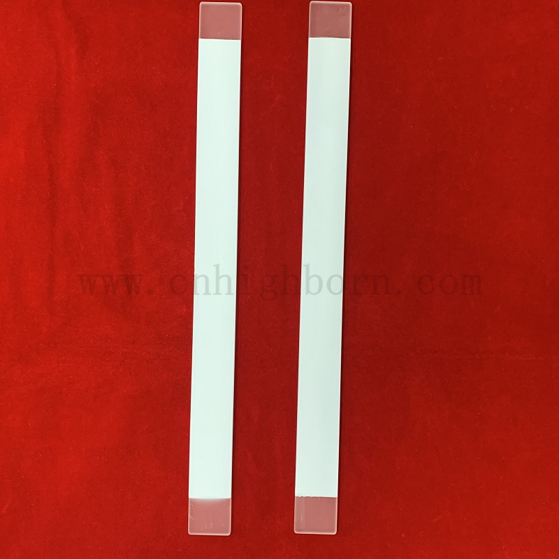 Coated Ceramic Film Clear Fused Silica Quartz Glass Plate