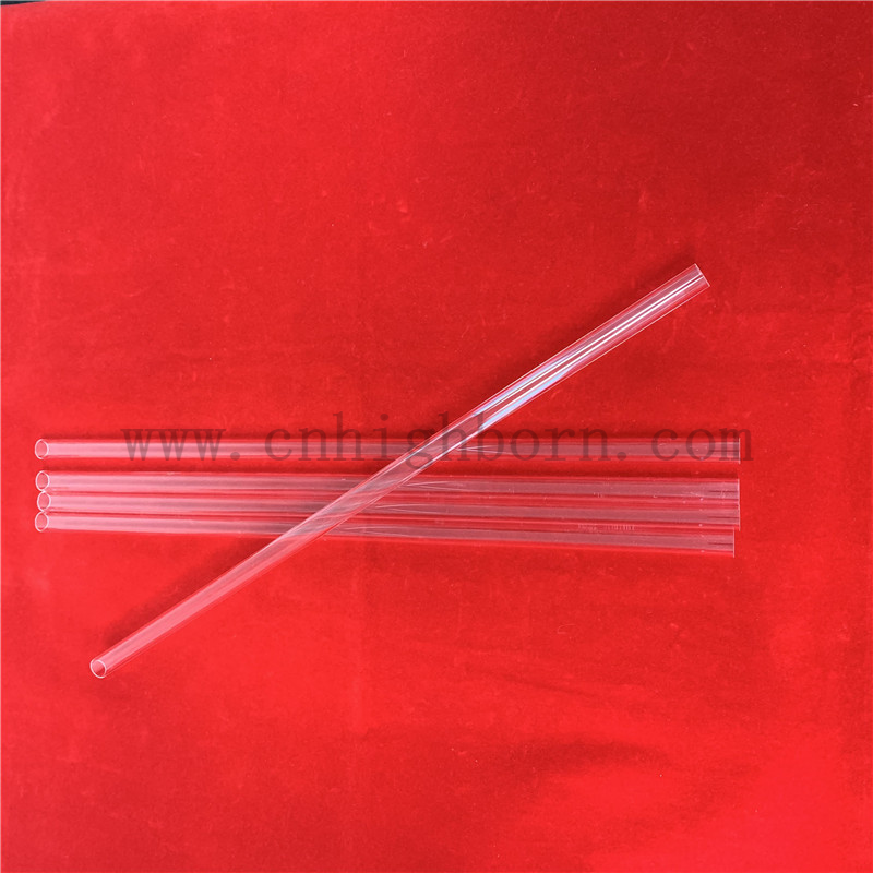 Customized Size Transparent Quartz Fused Glass Tubing