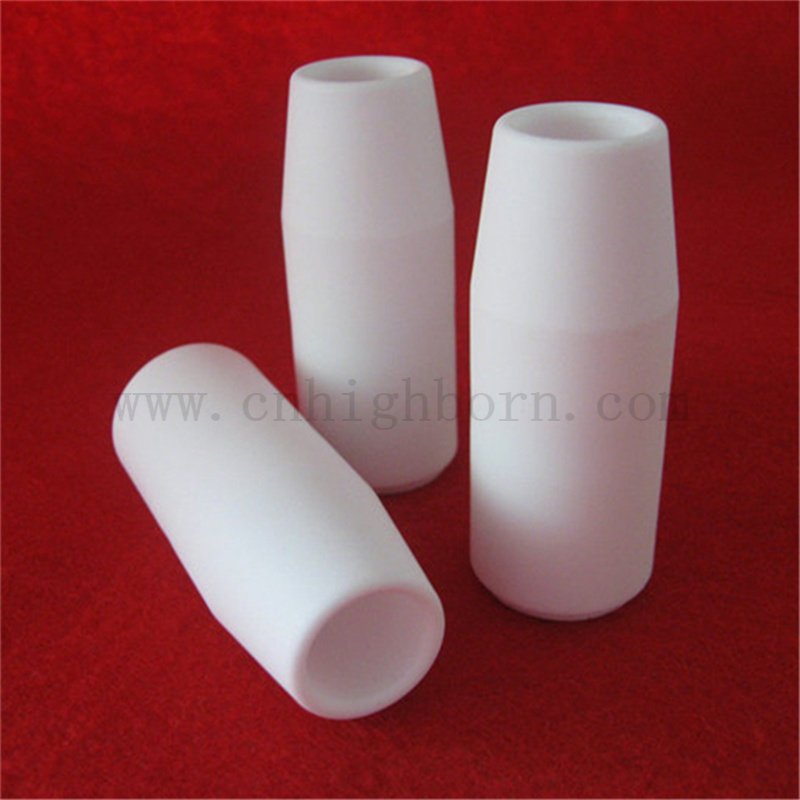 95 Alumina Nozzle Customized Insulation Al2O3 Ceramic Irregular Tube