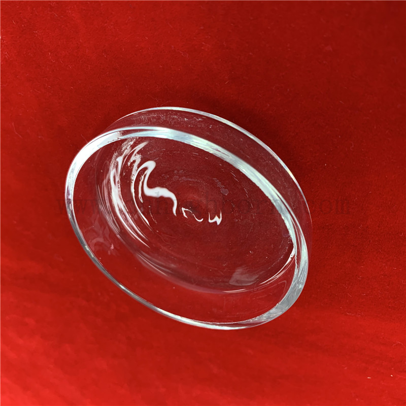 Lab Use Heat Resistance Clear Round Quartz Glass Petri Dish