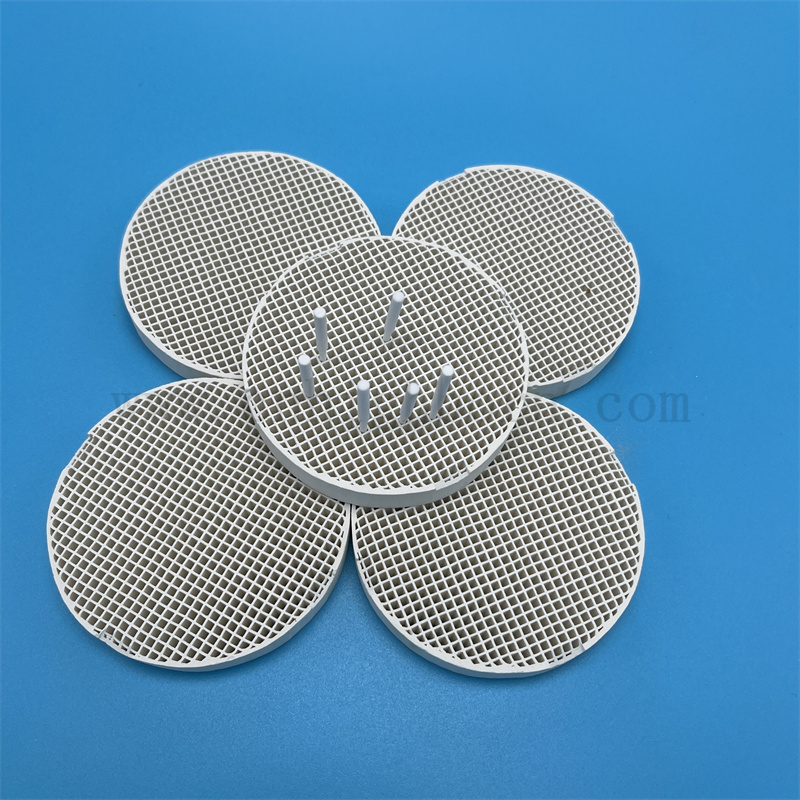 Mullite Cordierite Ceramic Dental Tray Honeycomb Ceramic Plate