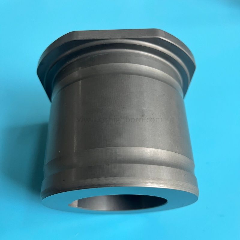  Silicon Carbide Flange Tube SiC Ceramic Cavity Bushing