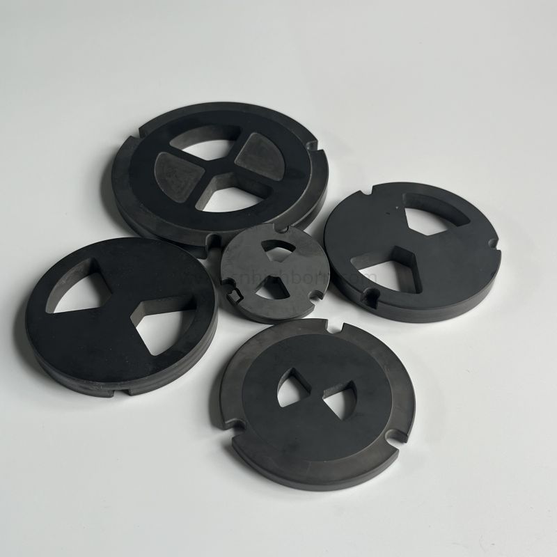 SiC Ceramic Valve Seat Plate Silicon Carbide Plate Part Components