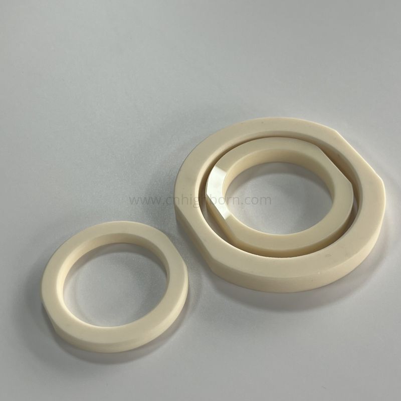 Customized Polished Alumina Al2O3 Ceramic Ring Disc Washer
