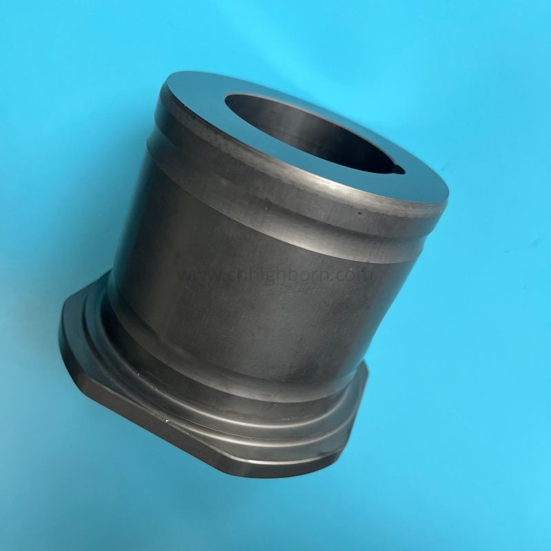  Silicon Carbide Flange Tube SiC Ceramic Cavity Bushing