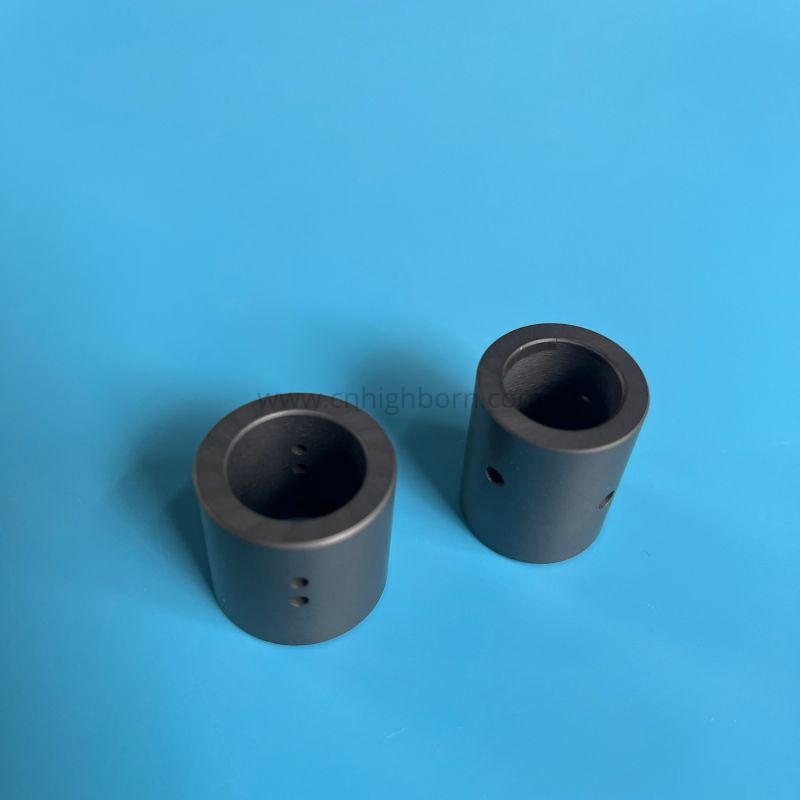 Customized Sintered Silicon Carbide Bush SiC Ceramic Sleeves
