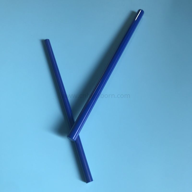Blue Zro2 Ceramic Rod Zirconia Piston Plunger Shaft