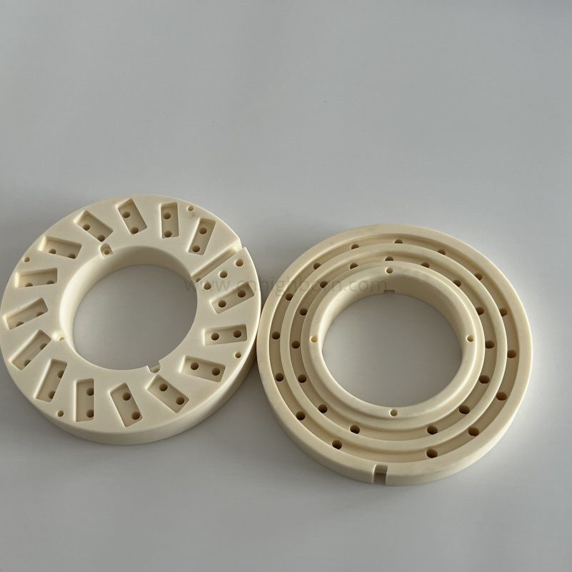 Customized 99% Alumina Industrial Parts Al2O3 Ceramic Ring